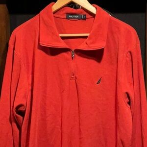 Nautica Red Fleece Pullover